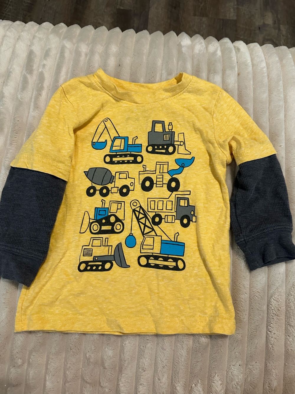 jumping beans Boys Yellow Construction Long Sleeve